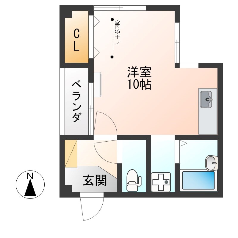 OAPエスぺランサ 303号室 間取り