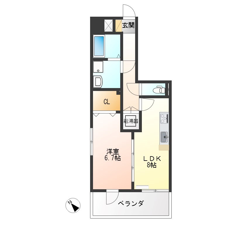 一の沢ヴィラージュマンション 401号室 間取り