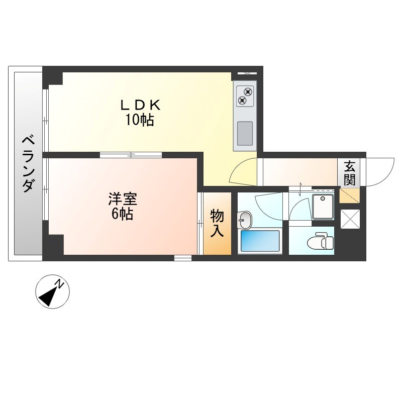 ピアジオ東簗瀬 間取り