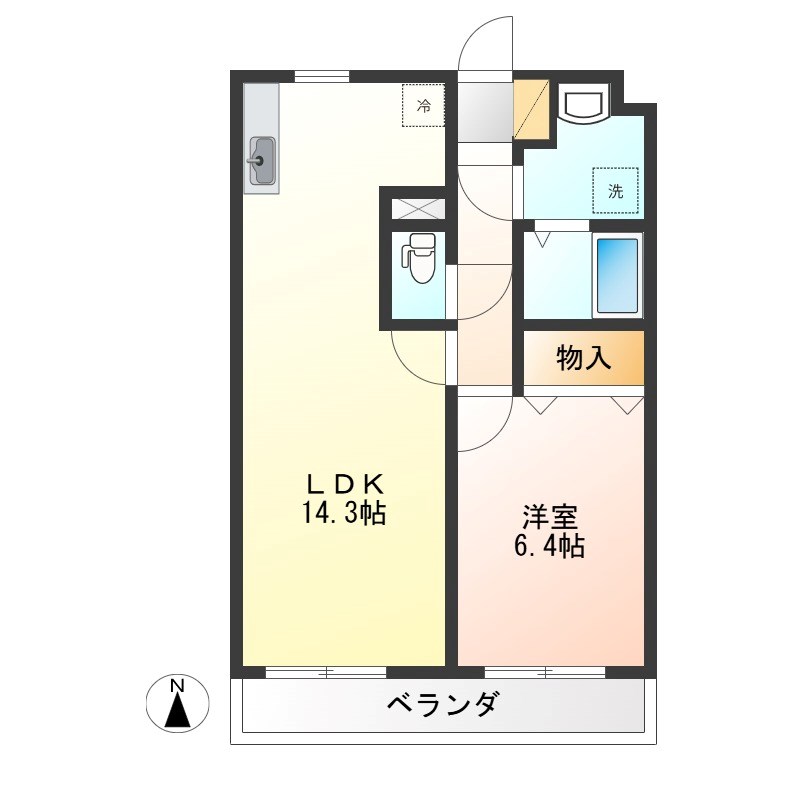 ハイツ　ジョイ 間取り図