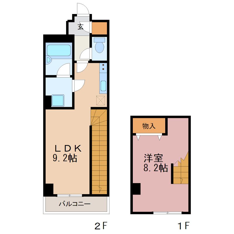 西壱番館tei 207号室 間取り