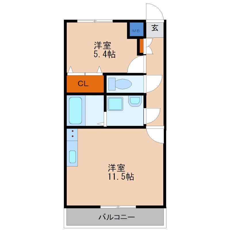 ルミライズ 101号室 間取り