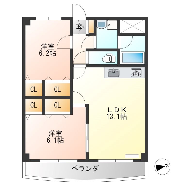 ガウディウムサカモト 間取り図