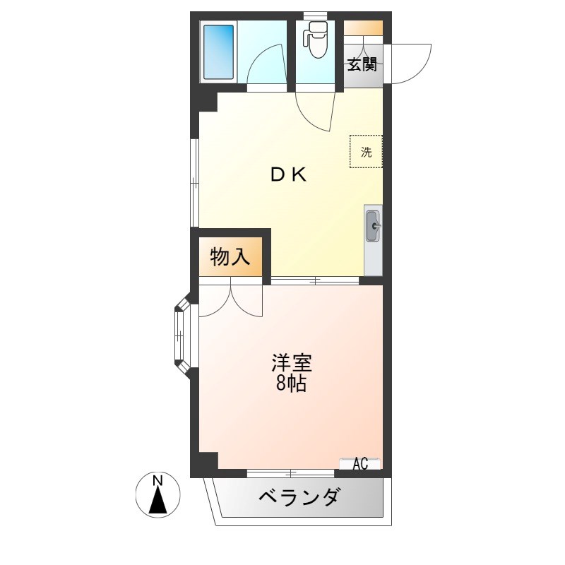 エール・ド・シャトーⅠ 401号室 間取り