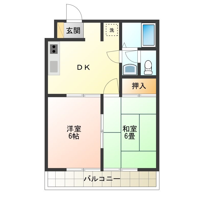 ニューメモハイツ 間取り図