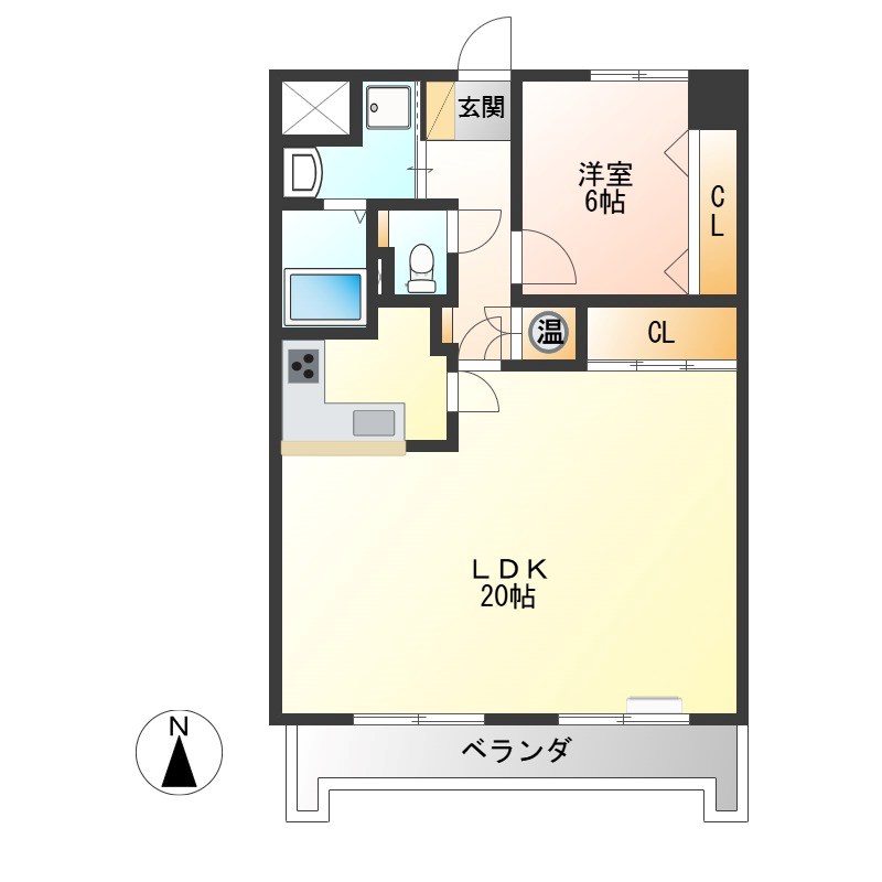 赤羽ハイツ 202号室 間取り