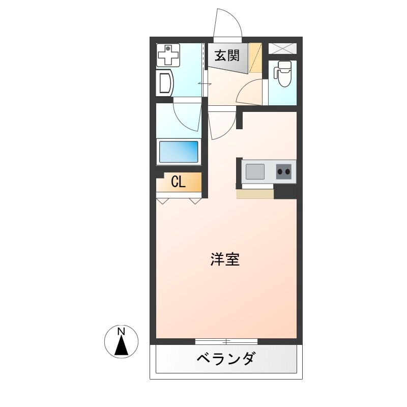 メープルヒルズ   103号室 間取り