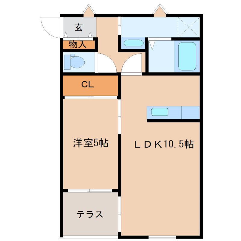 カーサ・グラシア  103号室 間取り