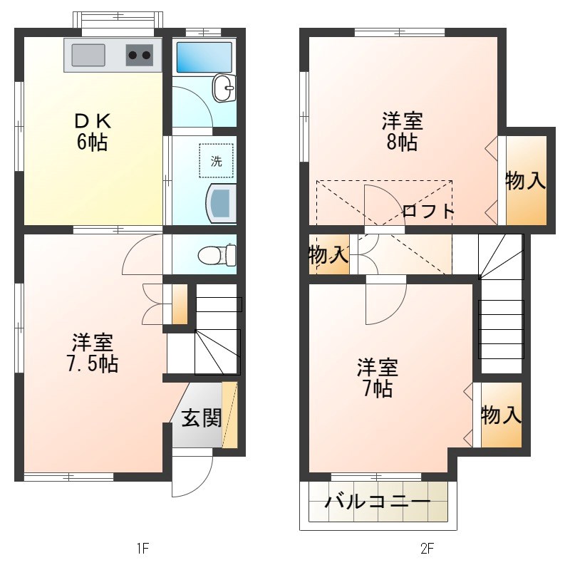 ツインルミエール 間取り図