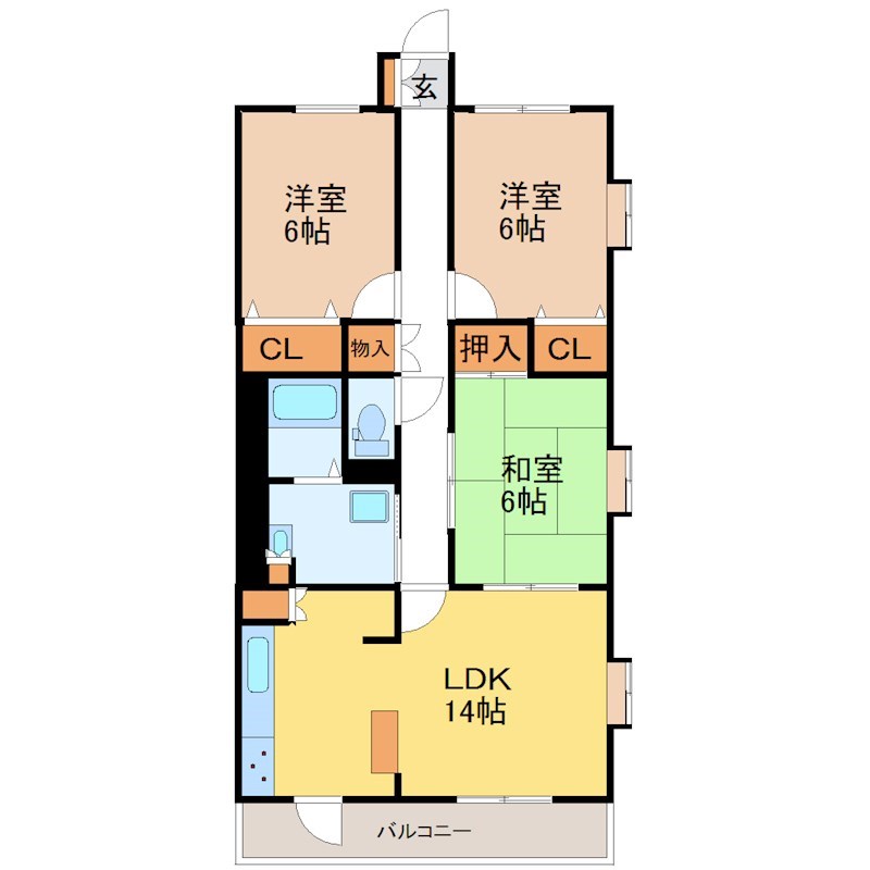 シティライフNEXT 404号室 間取り