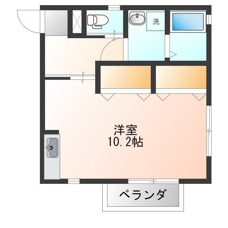 アーバンコート 201号室 間取り
