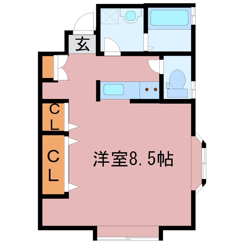 メゾン東光 B102号室 間取り