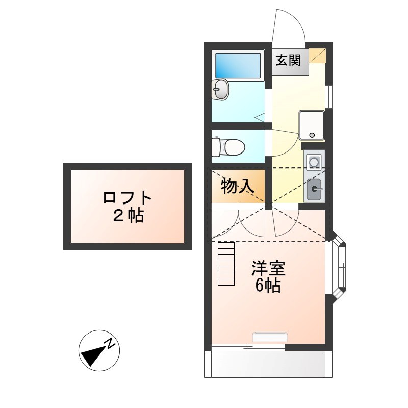 宇都宮第8レジデンス 101号室 間取り