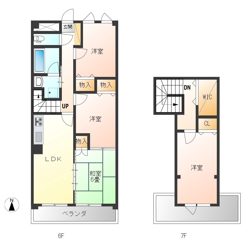 ケルムスコットコート 603号室 間取り