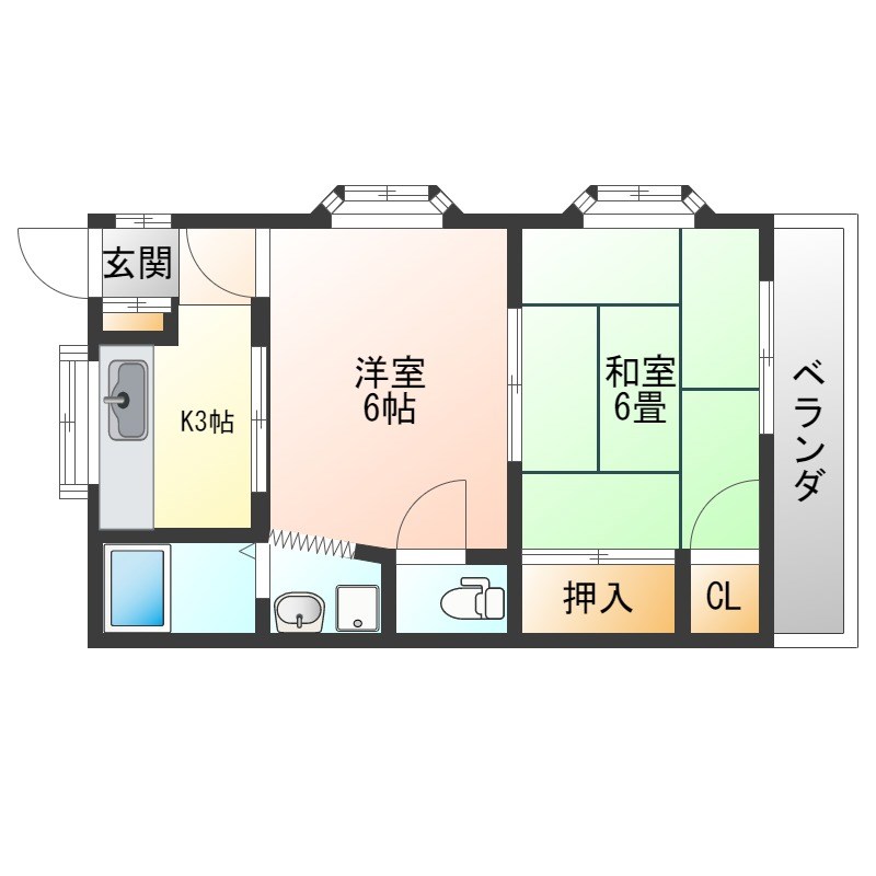 リッチハイツ 間取り図