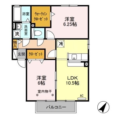 グランサリックス B 間取り図