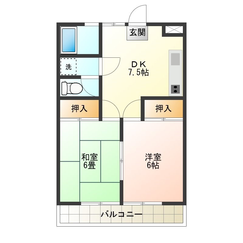 シャイニングマンション 205号室 間取り