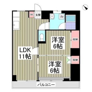 ニュー双葉マンション3号棟 間取り図