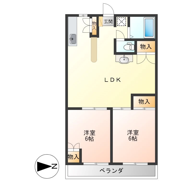 コーポ山隆 間取り図