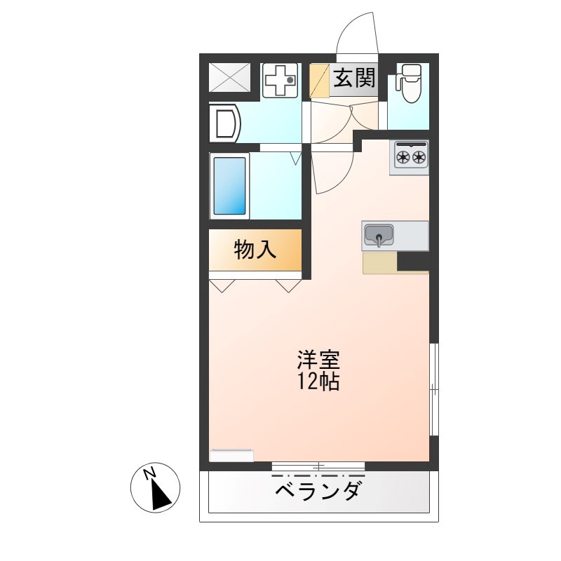 サンファースト 301号室 間取り