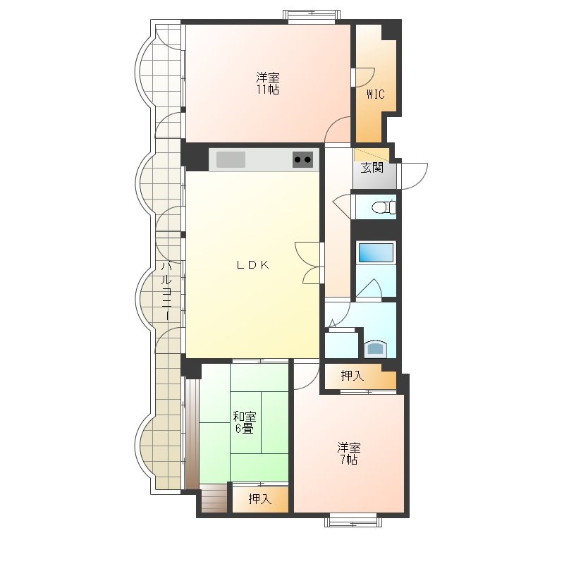 NAKONマンション 間取り