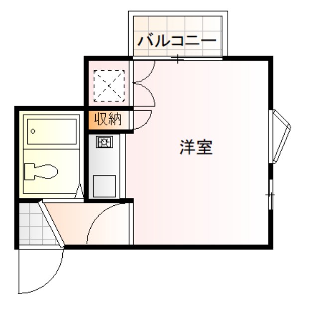 ハイツマルイ 101号室 間取り