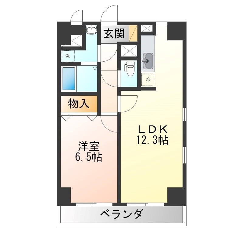 satie今泉 701号室 間取り