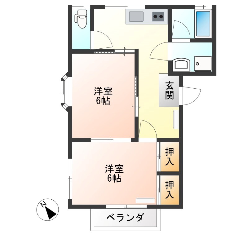 カサベルデ市原 105号室 間取り