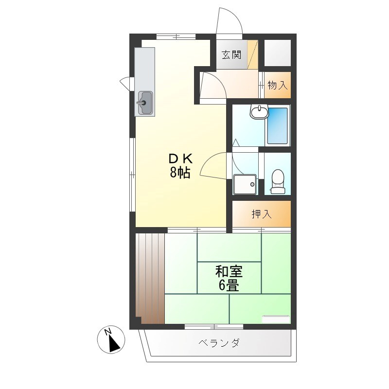 レジデンス滝の原 302号室 間取り