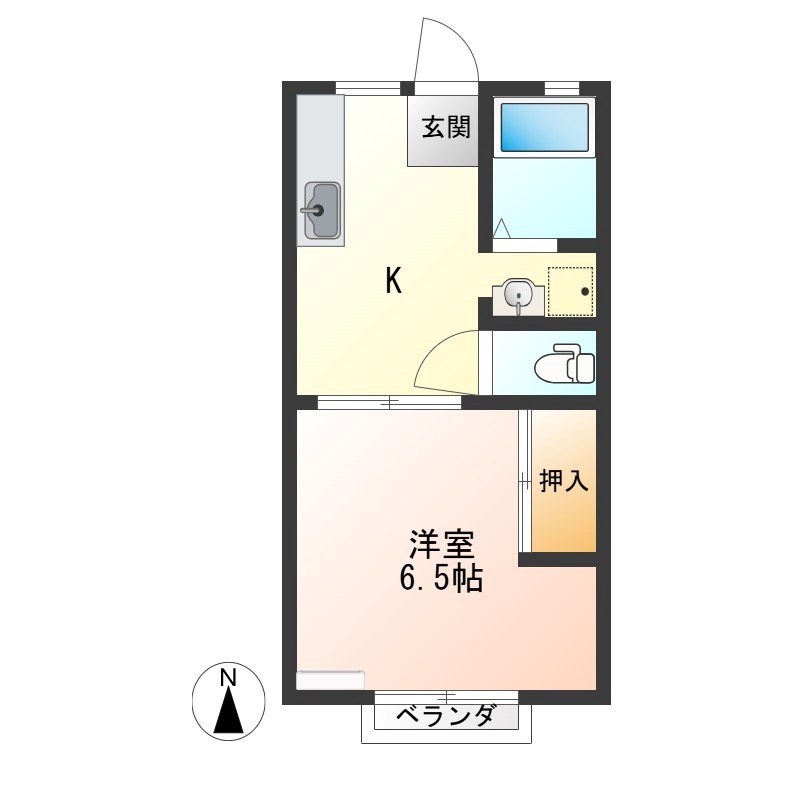 宮の原ハイツ 間取り図