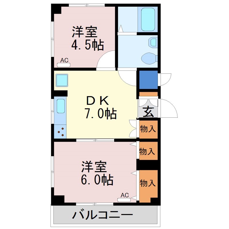 シンフォニックガーデン駅西 301号室 間取り