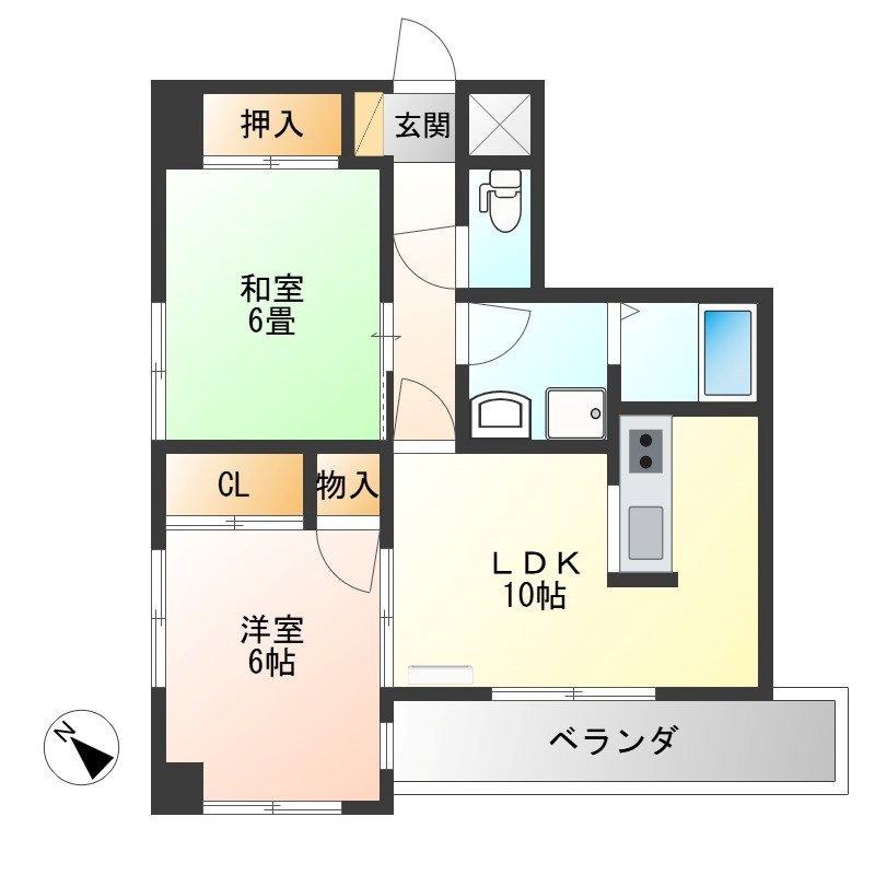 江戸屋ハイツ 間取り