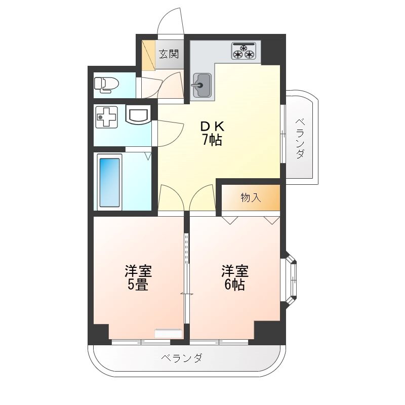 東口ハイツ 1002号室 間取り