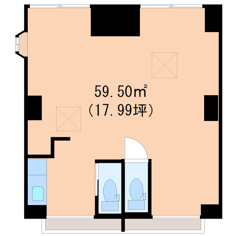 スクウェアビル 103号室 間取り