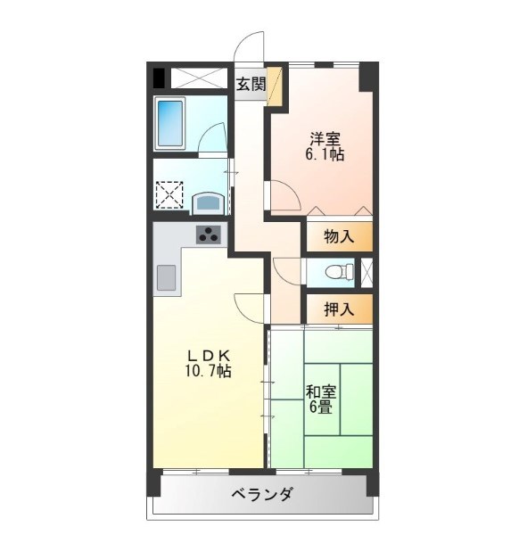 ケルムスコットコート 505号室 間取り