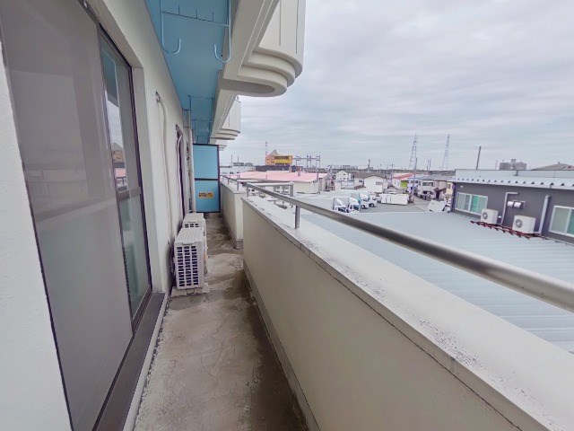 コーポブルースカイ ベランダ