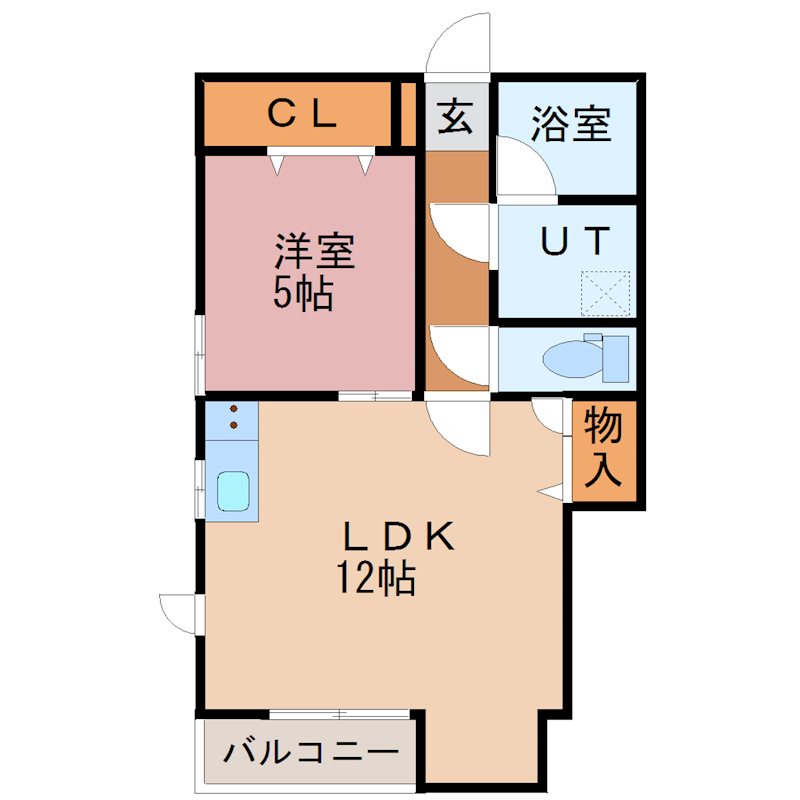 フォーナイン 102号室 間取り