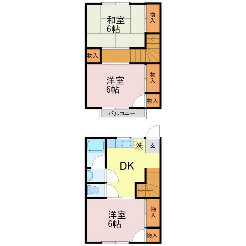 ハマダコーポ 間取り図