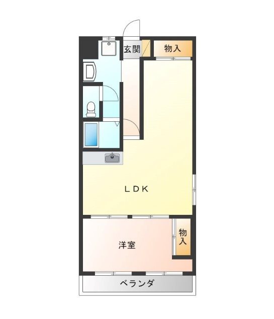 ソーラーハイツあづさ 406号室 間取り