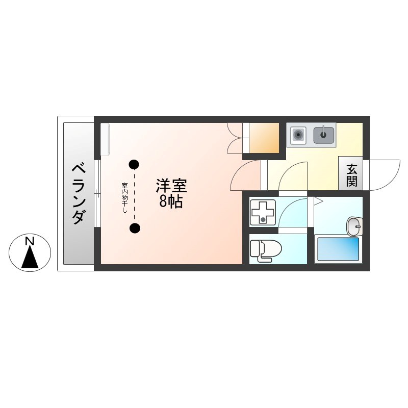 ベルシャトー 306号室 間取り