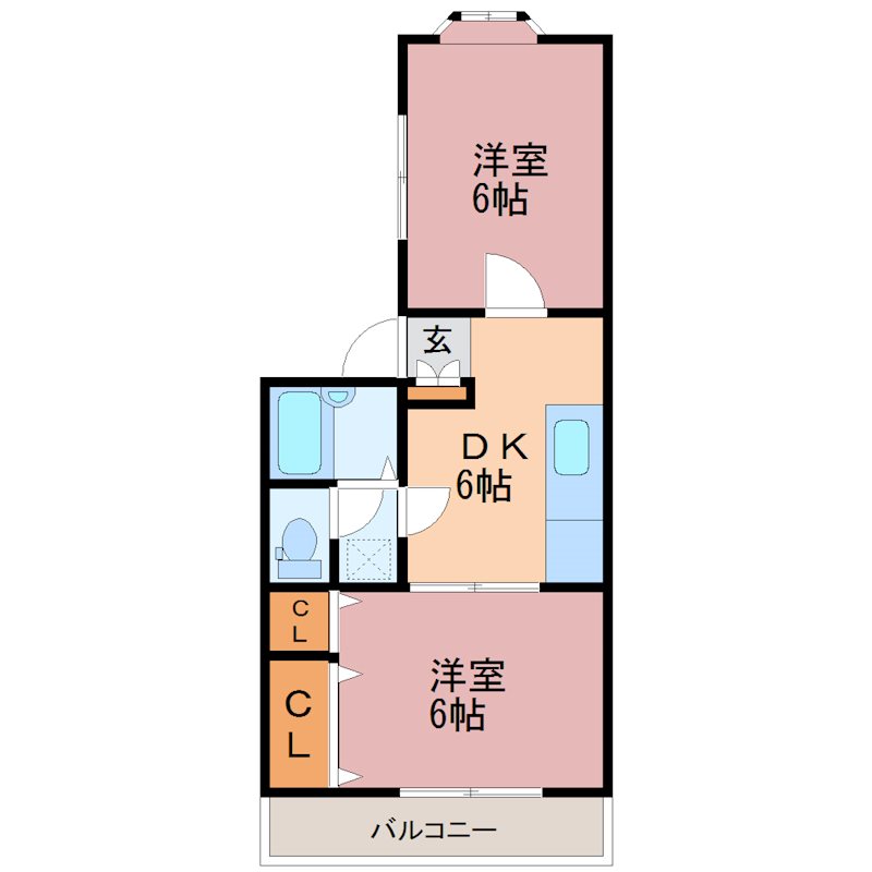 コーポ川俣 間取り図