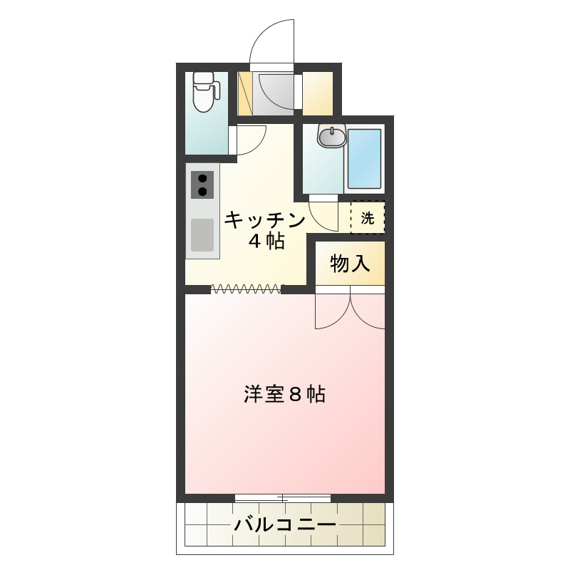 サントノーレ 103号室 間取り