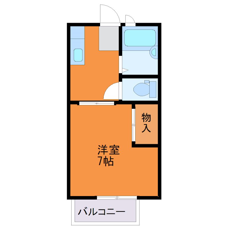 福正ハイツF 間取り図