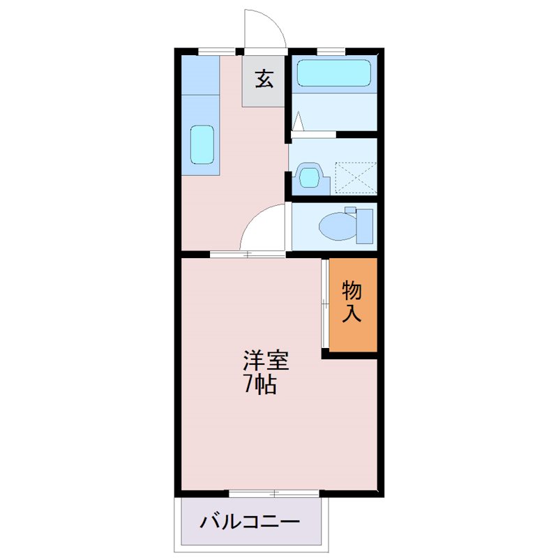 福正ハイツB 間取り図