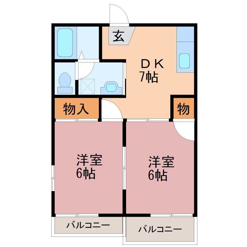 コーポラスⅡ 間取り図