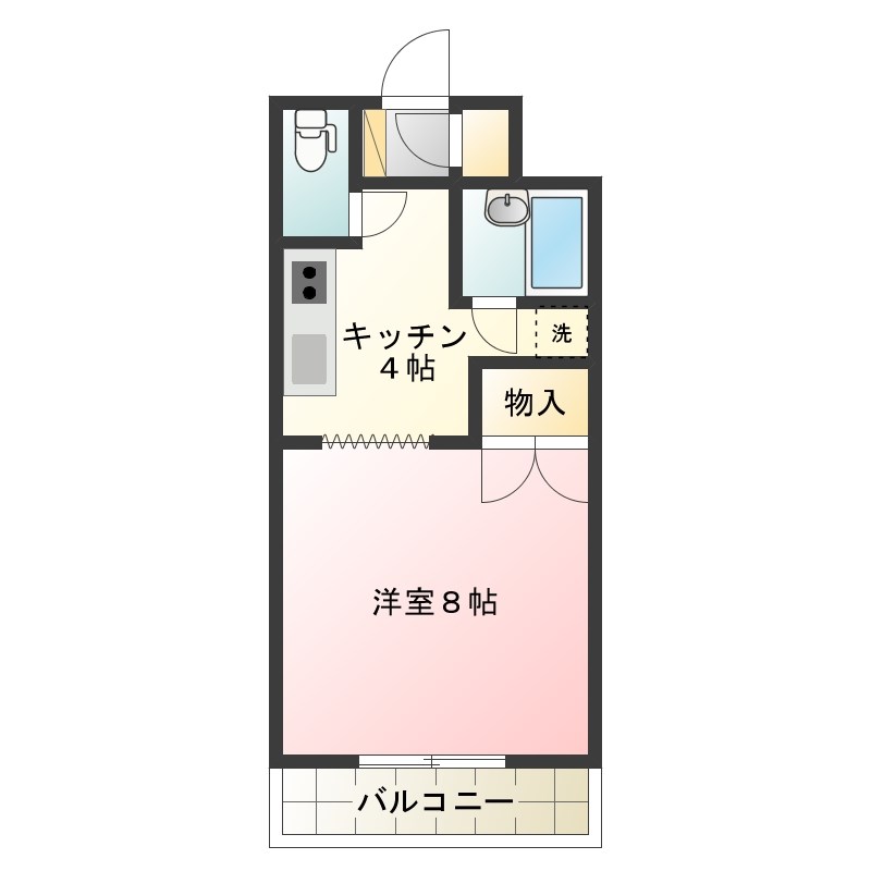 サントノーレ 205号室 間取り