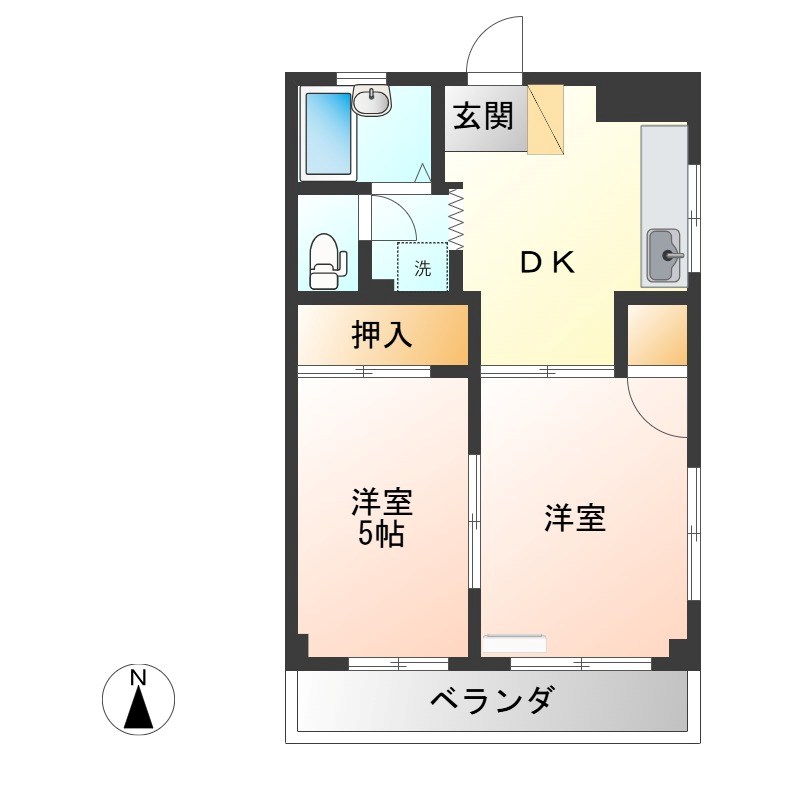 サンハイツPARTⅠ 301号室 間取り