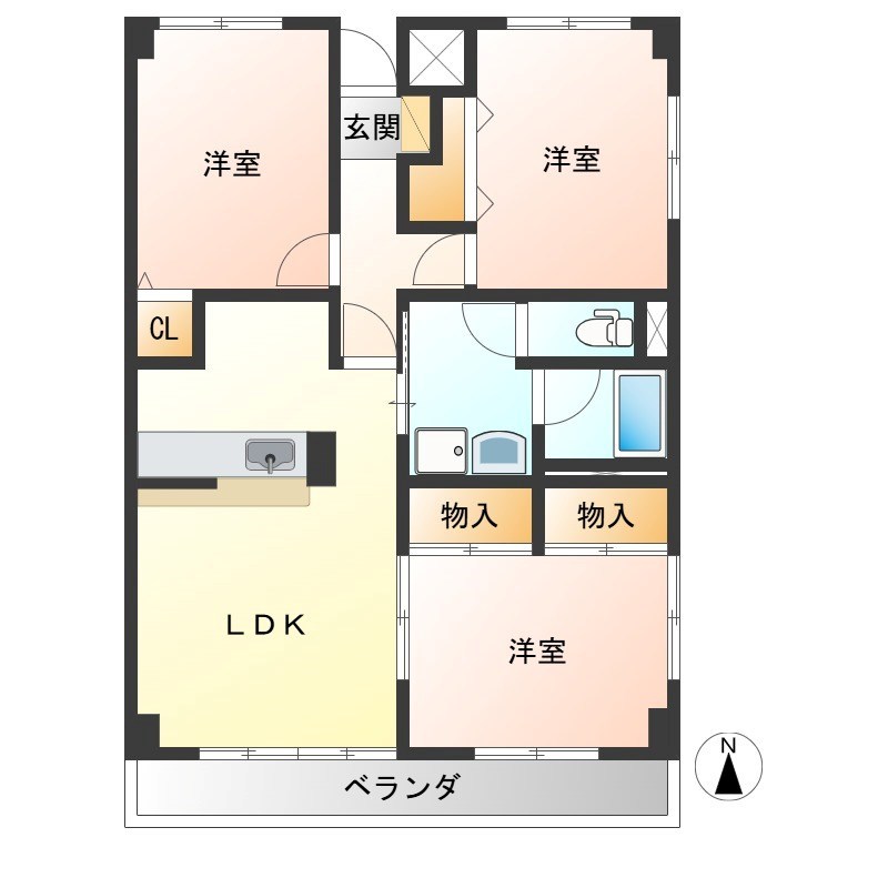 アーバンコートK 202号室 間取り