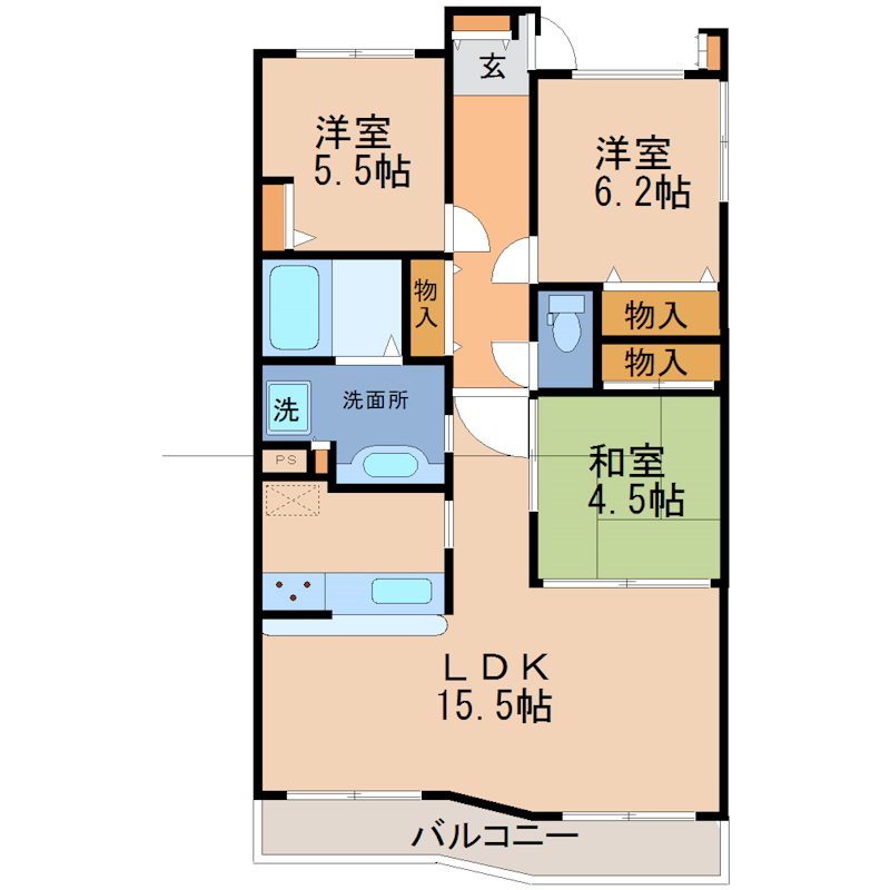 ナイスパークステイツ桜 間取り図