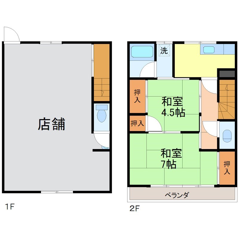 御幸貸店舗 105号室 間取り